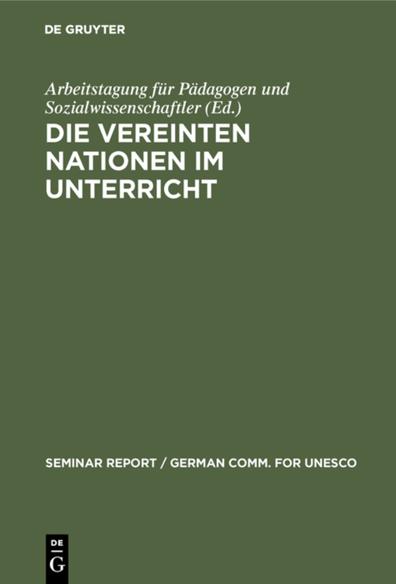 Die Vereinten Nationen im Unterricht